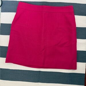 J. Crew Vibrant Hot Pink Mini Skirt